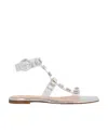 Gianvito Rossi Crystal-embellished Sandals In White