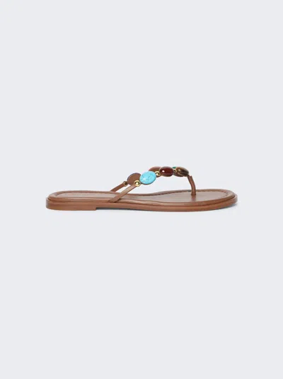 GIANVITO ROSSI EMBELLISHED STONE SANDAL