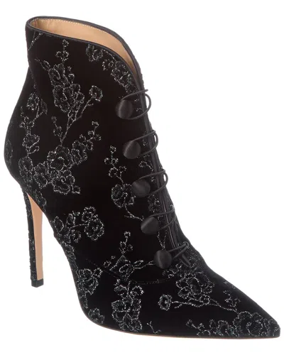 Gianvito Rossi Empress 150 Velvet Bootie In Black