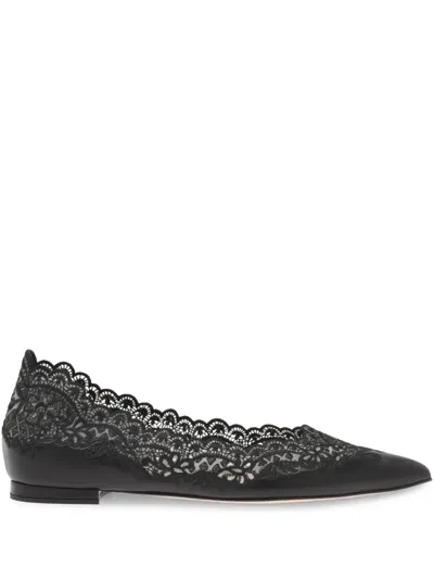 Gianvito Rossi Evie 05 Ballerina Shoes In Black