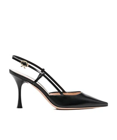 Gianvito Rossi Pumps Ribbon With Back Strap In Black