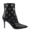 Gianvito Rossi Black Gianvito 85 Eyelet Leather Ankle Boots