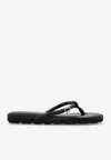 Gianvito Rossi Fiji Nappa Leather Flip-flops In Black