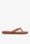 Gianvito Rossi Fiji Nappa Leather Flip-flops In Pink