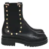 Gianvito Rossi Flair Stud Boots In Black Leather In Black