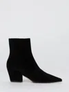 Gianvito Rossi Keinna Suede Zip Ankle Boots In Black