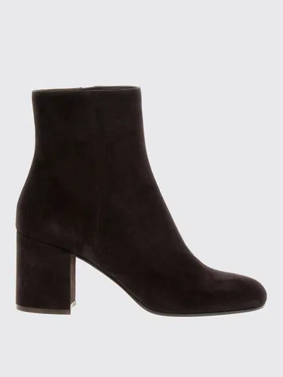Gianvito Rossi Flat Ankle Boots  Woman Color Brown