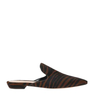 Gianvito Rossi Flat Mules In Black