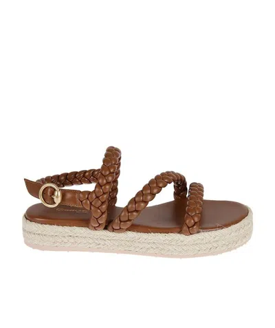 Gianvito Rossi Flat Sandals In Brown