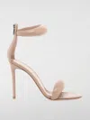 Gianvito Rossi Bijoux 105mm Puffy Napa Ankle-cuff High-heel Sandals In Peach