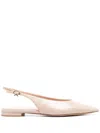 Gianvito Rossi Ballerinas With Refined Slingback Style In Gold
