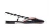 Gianvito Rossi Leather Ballet Flats In Black