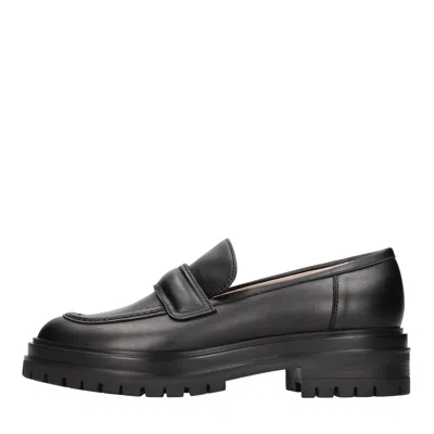 Gianvito Rossi Flat Shoes Black In Nero Neri E Grigi