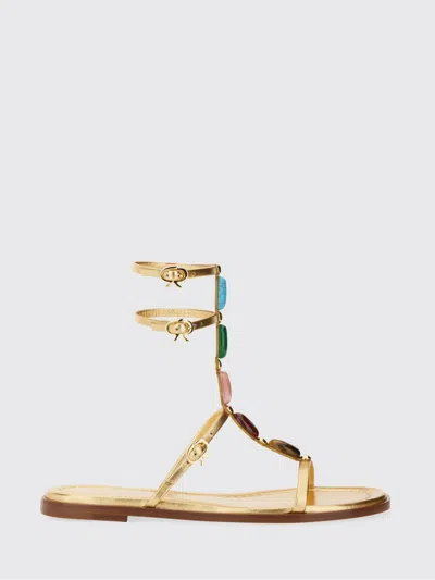 Gianvito Rossi Elegant Leather Sandal Shanti 05 For Women In Multi
