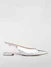 Shop Gianvito Rossi Ballet Flats  Woman Color Silver