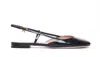 Gianvito Rossi Leather Ballet Flats In Black