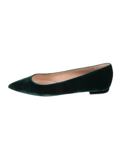 Pre-owned Gianvito Rossi Flats In Green