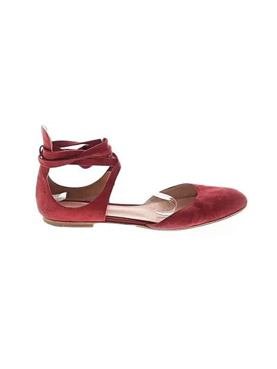 Pre-owned Gianvito Rossi Flats In Red