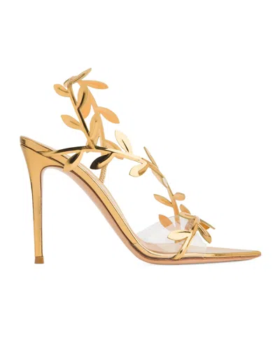 GIANVITO ROSSI GIANVITO ROSSI FLAVIA LEAF MOTIF POINTED-TOE SANDALS