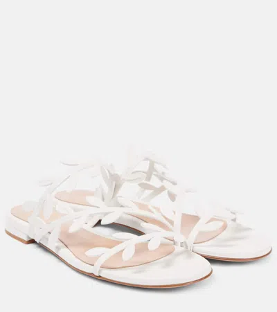 Gianvito Rossi Sandalen Flavia Aus Leder In Weiss