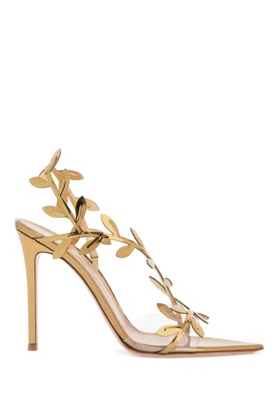 Gianvito Rossi Crystal Branch Slingback Cocktail Sandals In Multi