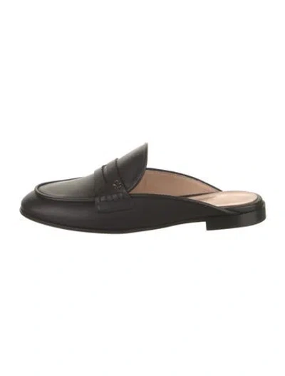 Pre-owned Gianvito Rossi Florio Leather Loafers W/ Tags In Black