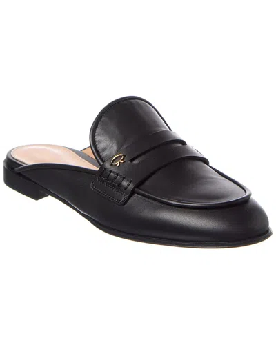 Gianvito Rossi Florio Leather Mule In Black