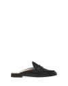 Gianvito Rossi Florio Leather Slippers In Black