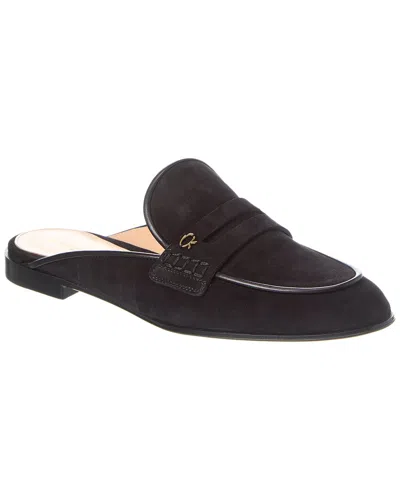 Gianvito Rossi Florio Suede Mule In Black