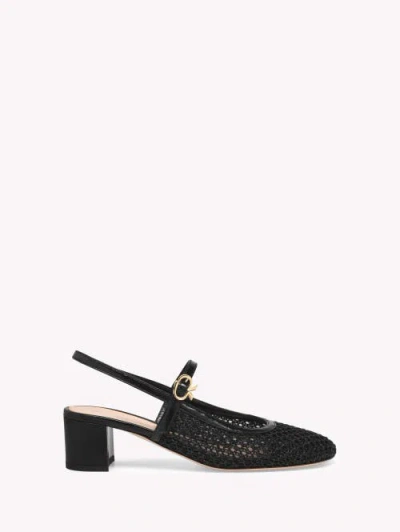 Gianvito Rossi Francoise Buckle-strap Heeled Pumps In Black