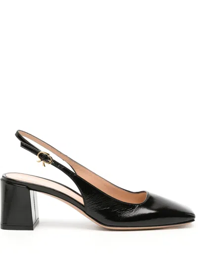Gianvito Rossi Freeda 55mm Leather Pumps In Black