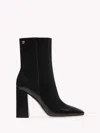 Gianvito Rossi Vitello Glove Calfskin Ankle Boots In Black