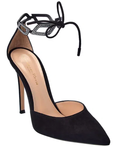 Gianvito Rossi Freya 105 Suede Pump In Brown