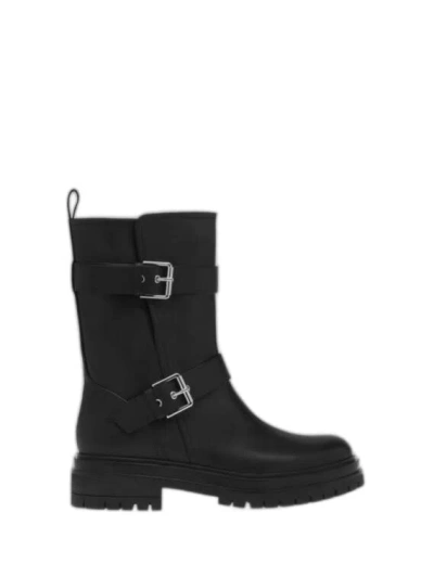 Gianvito Rossi Thiago Black Leather Mid-height Boots