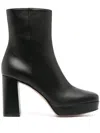 Gianvito Rossi Leather Platform Ankle Boots