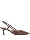 Gianvito Rossi 55mm Ascent Slingback Pumps In Brown