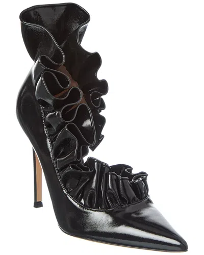 Gianvito Rossi Gabrielle 105 Leather Pump In Black