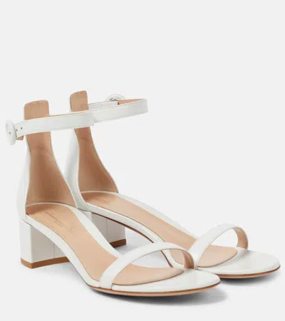 GIANVITO ROSSI GAETA 45 LEATHER SANDALS