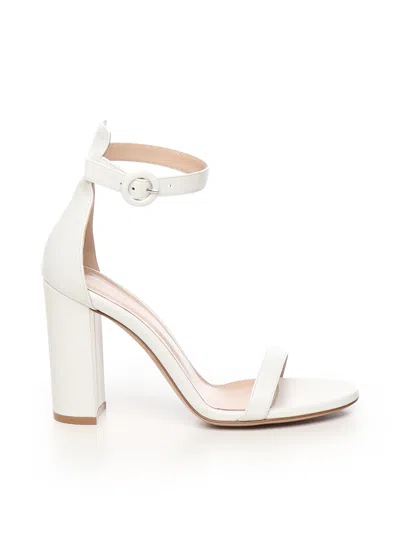 Gianvito Rossi Gaeta White Calfskin Sandals