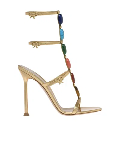 Gianvito Rossi Gem-embellishment 110mm Sandals In Brown