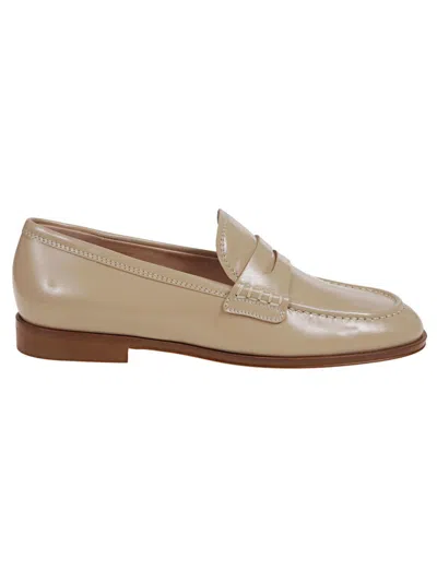 Gianvito Rossi Georgie Moccasin In Super Soft Leather In Neutrals