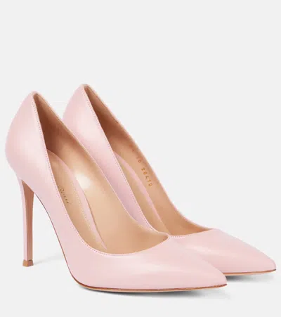 Gianvito Rossi Gianvito 105 Leather Pumps In Pink