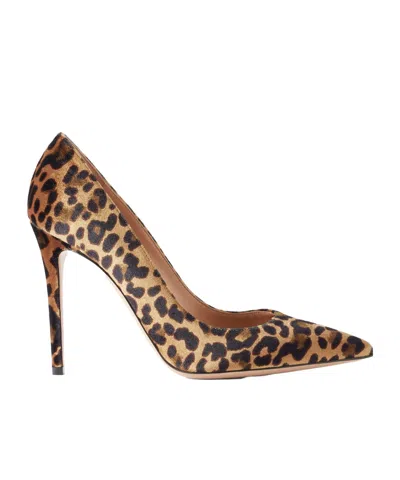 Gianvito Rossi Gianvito 105 Leopard-print Velvet Pumps In Brown