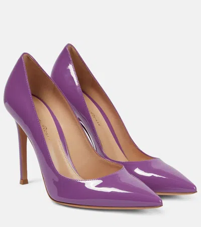 Gianvito Rossi Gianvito 105 Patent Leather Pumps In Purple