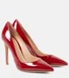 Gianvito Rossi Paris 105 Patent-leather Court Shoes In Rot