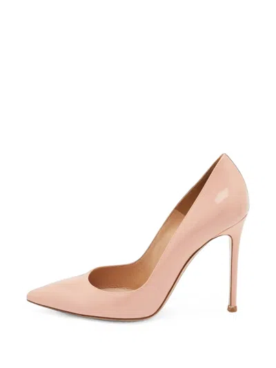 Pre-owned Gianvito Rossi Gianvito 105 Pointed Toe Pumps In Neutrals