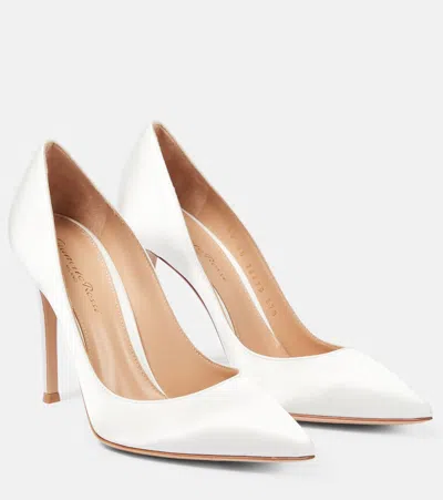 Gianvito Rossi Gianvito 105 Silk Pumps In White