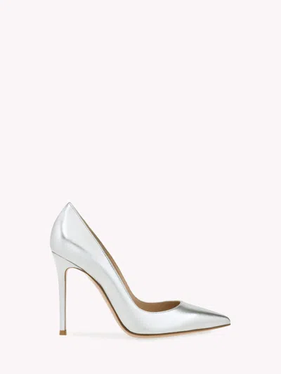 Gianvito Rossi 105mm Gianvito Leather Pumps In Silver