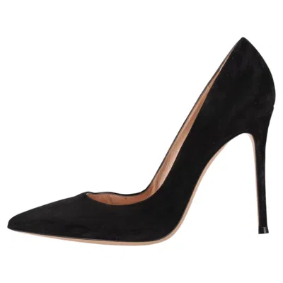 Pre-owned Gianvito Rossi Gianvito 105 Suede Pumps In Black