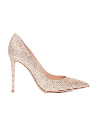 Gianvito Rossi Gianvito 105mm Glitter Pumps In Nude